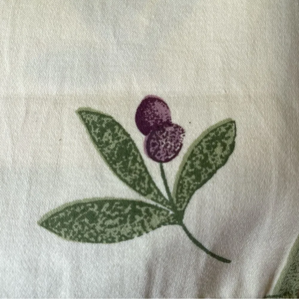 Williams - Sonoma Cotton 4 pc dinner napkin olive tuscan green cream large